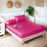 Elegant Silk fitted sheet -    Shocking Pink